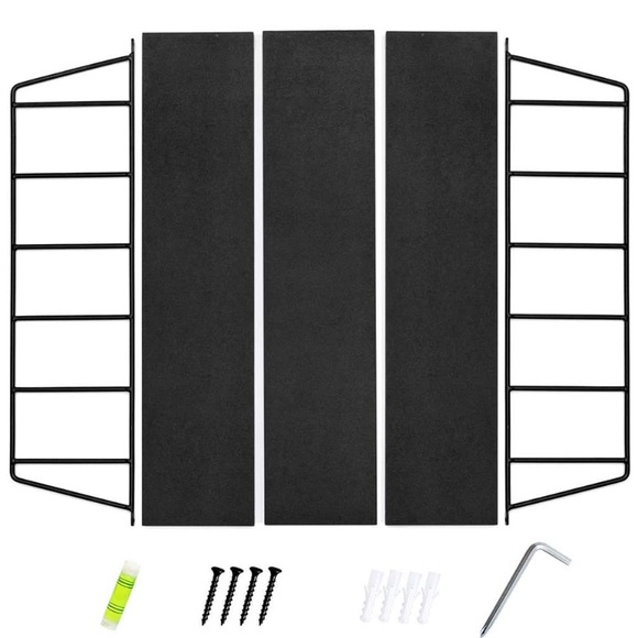 Black Wall Shelf Modern Floating Shelves - Picture 7 of 8